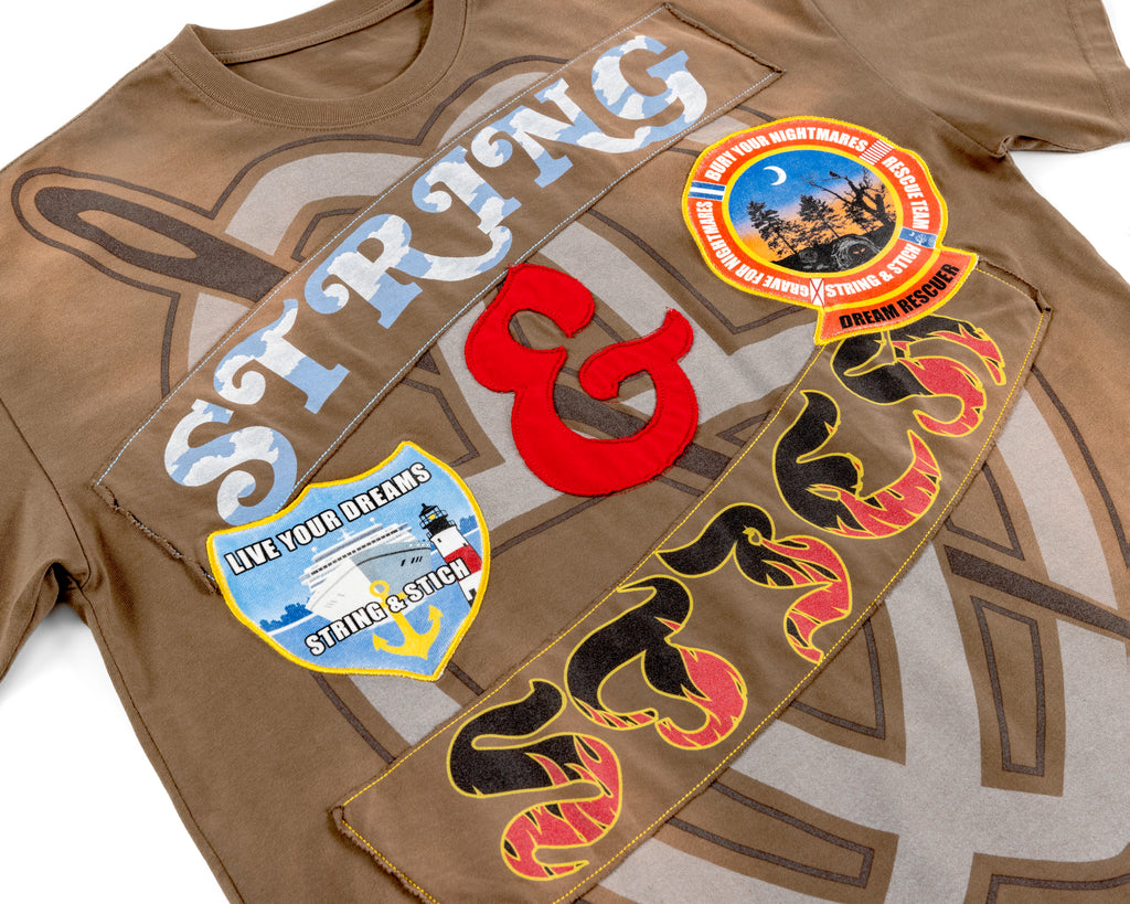 Brown Washed Dreams & Nightmares Tee