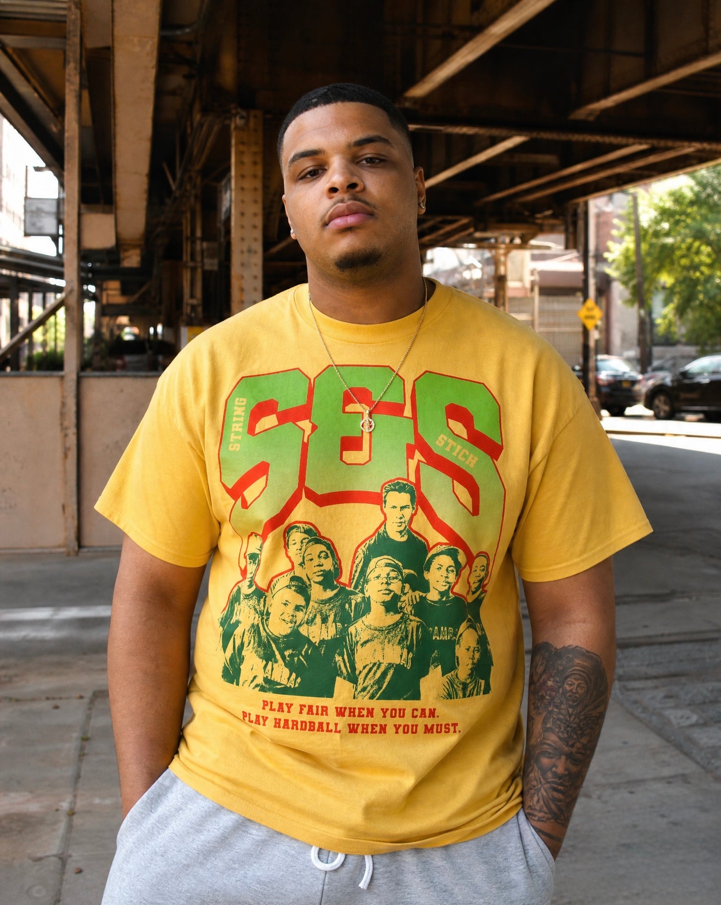 Yellow Play Hardball Tee