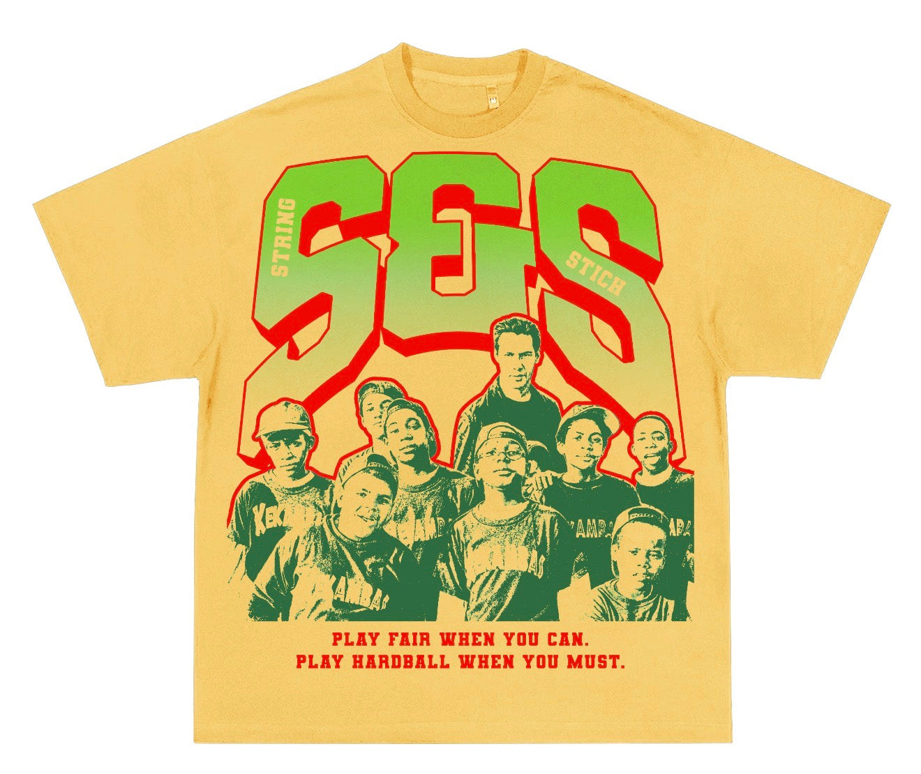 Yellow Play Hardball Tee
